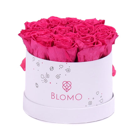03101533_in-eterno-bily-blomo-box-m-13-ruzi-monalisa-pink-framboise