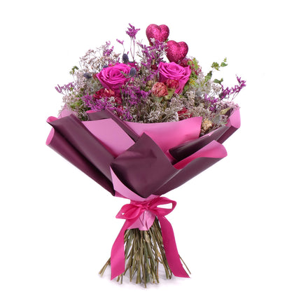 03101557_irigo-susena-kytice-preparovane-ruze-monalisa-hot-pink-a-srdicka