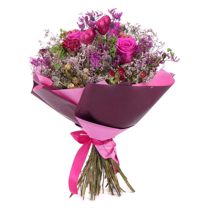 03101557_irigo-susena-kytice-preparovane-ruze-monalisa-hot-pink-a-srdicka