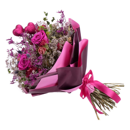 03101557_irigo-susena-kytice-preparovane-ruze-monalisa-hot-pink-a-srdicka