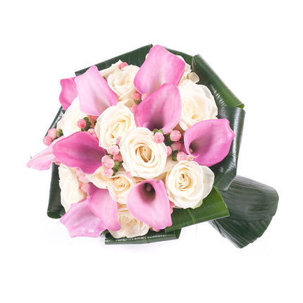 Lady biele ruže a kaly