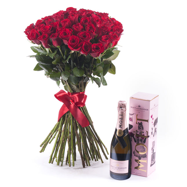 Amore červené růže Moet Chandon