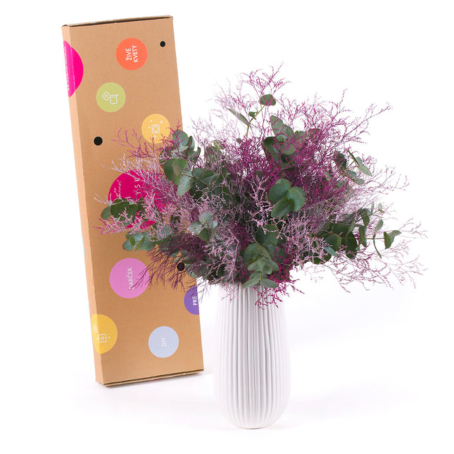 DIY kytice - Eukalyptus Cinerea a Limonka do vázy