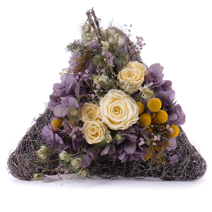 In eterno aranžmán hortenzia a ruže