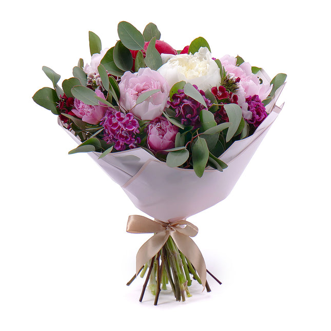 Sweet barevné pivoňky a hřebíček