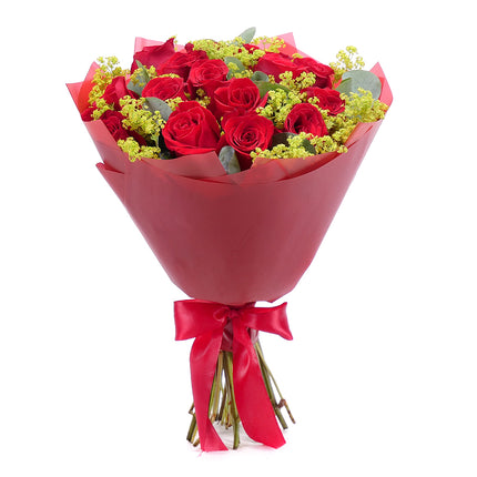 Sweet červené růže a kontryhel