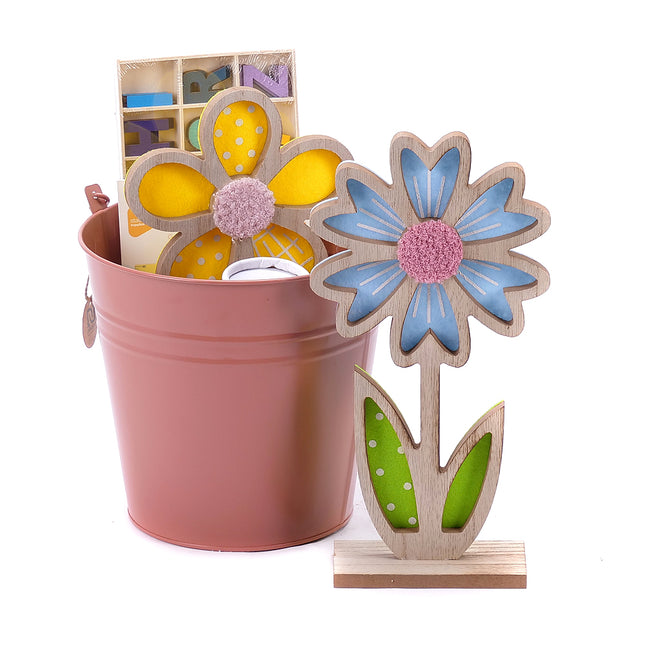Dárkový dětský set dřevěné květiny