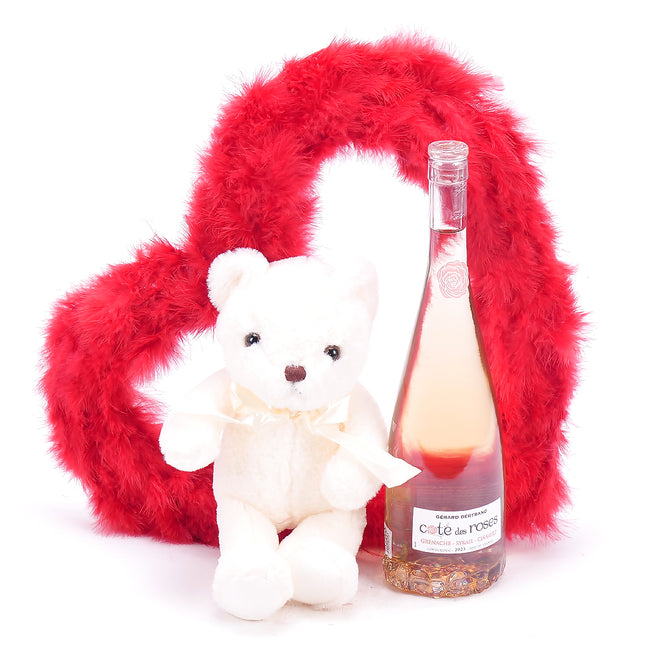 Dárkový valentýnský set červené srdce