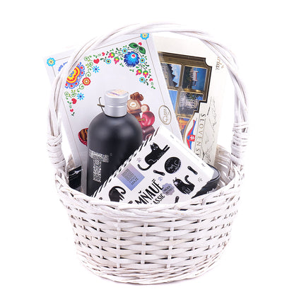 Dárkový proutěný košík Mňaué Classic