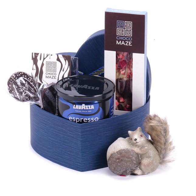 Dárkový box modré srdce