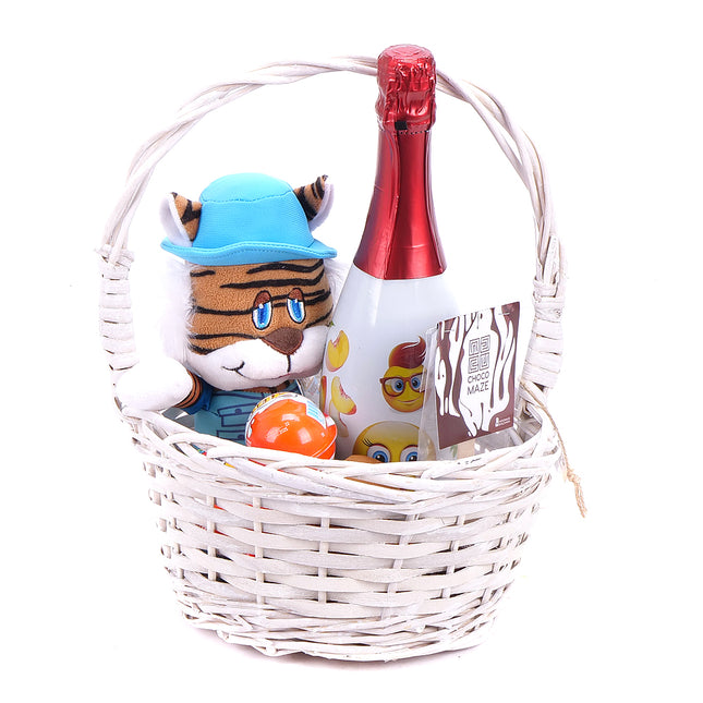 Dárkový dětský set plyšové zvířátko s bonbóny