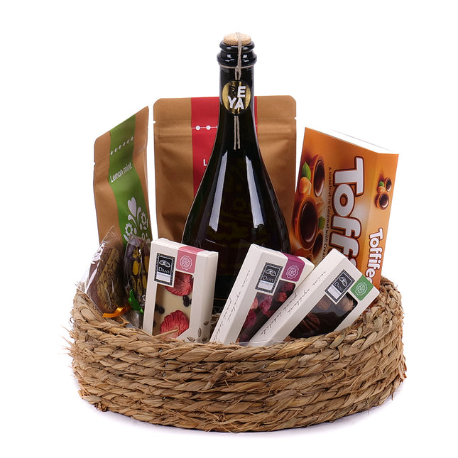 Dárkový proutěný koš premium