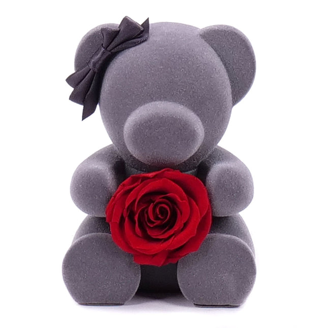 Medvídek s růží 8x11cm