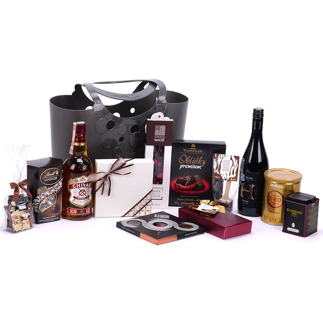 Dárková plastová taška Lindt Noir