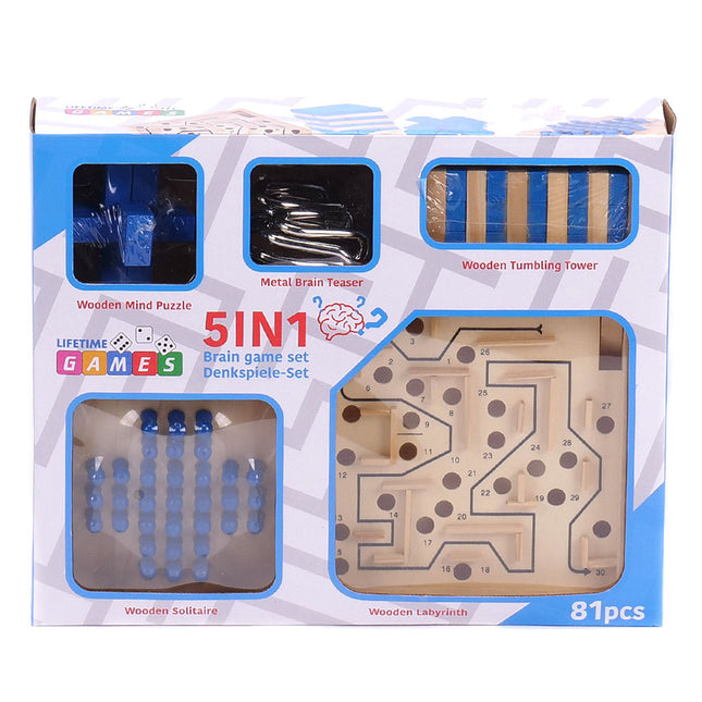 Logická hra 5V1 78ks/balenie