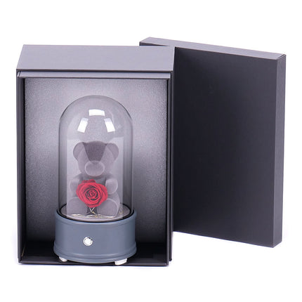 Medvedík s ružou LED osvetlením a bluetooth