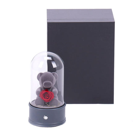 Medvedík s ružou LED osvetlením a bluetooth