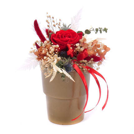 In eterno keramický box červená růže Monalisa red