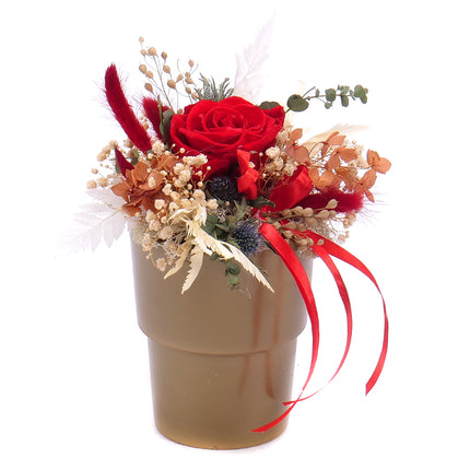 In eterno keramický box červená růže Monalisa red