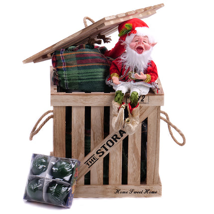 Dárkový dřevěný box Mikuláš