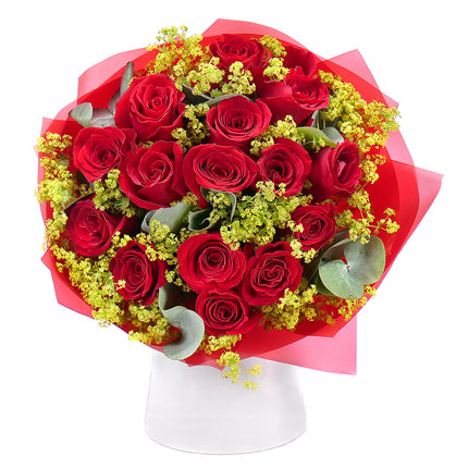 Sweet červené růže a kontryhel