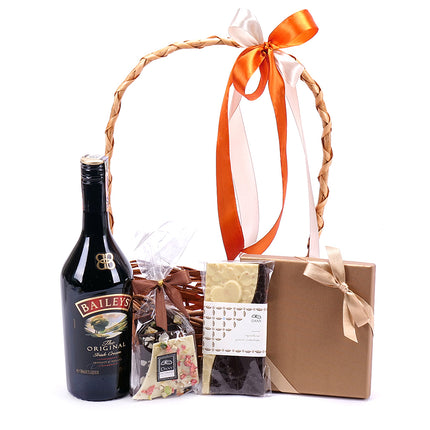 Dárkový proutěný koš Baileys