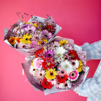 Sweet barevné gerbery