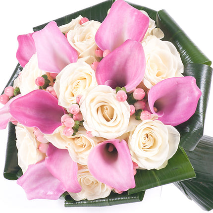 Lady biele ruže a kaly