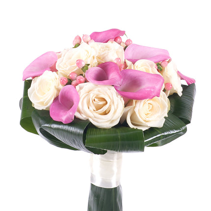 Lady biele ruže a kaly