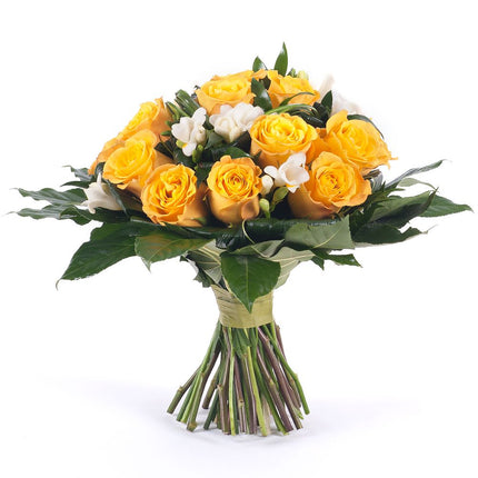 Elite žlté ruže a frézie