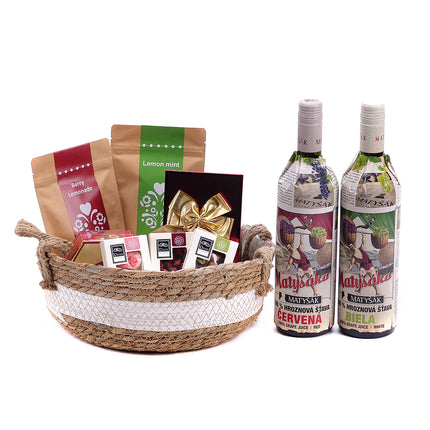 Ratanový dárkový koš dva Matyšáky