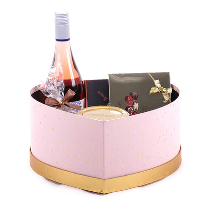 Dárkový box srdce tři růže