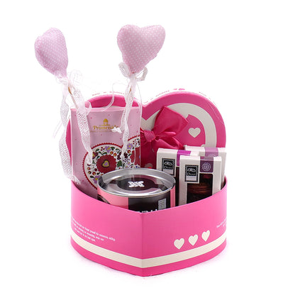 Dárkový box srdce a čokoláda