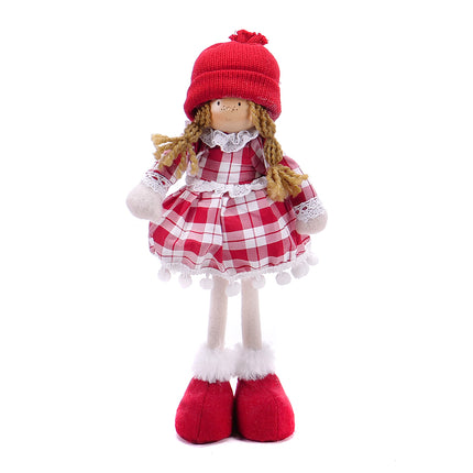 Holčička v károvaných šatech