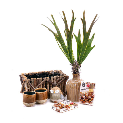 Dárkový dřevěný box dekorační doplňky