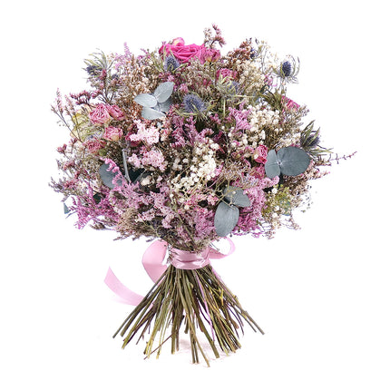 Irigo sušená kytice preparované růže Monalisa rose wine 3