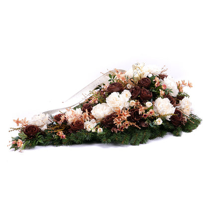 Irigo smuteční slza krémové a hnědé květy