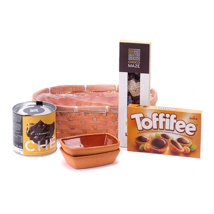 Dárkový proutěný košík Crunche