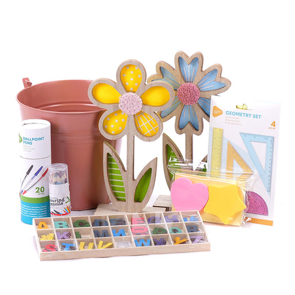 Dárkový dětský set dřevěné květiny