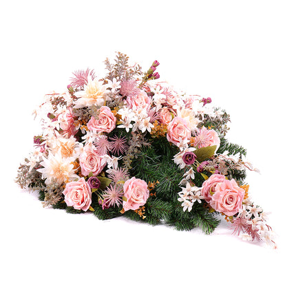 Irigo smuteční slza meruňkové a krémové květiny