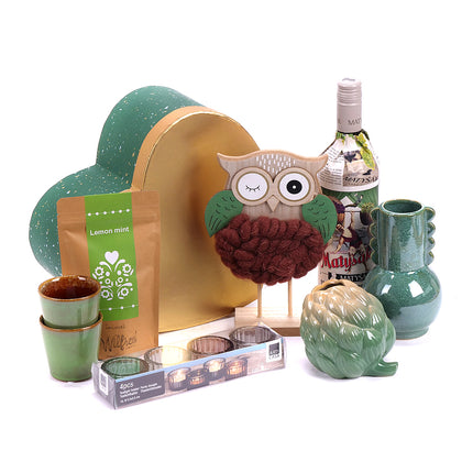 Dárkový box zelené srdce Matyšák