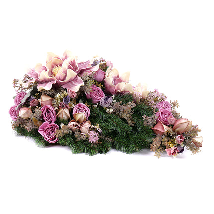 Irigo smuteční slza pěnová magnolie fialové květy