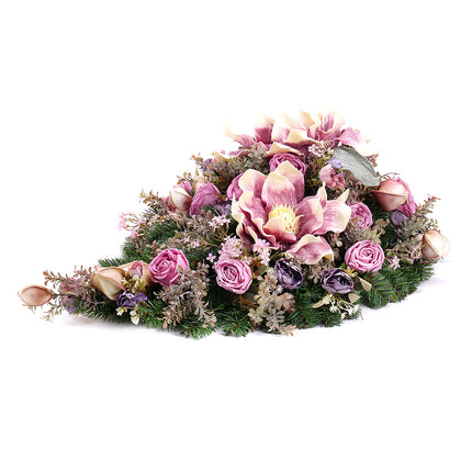 Irigo smuteční slza pěnová magnolie fialové květy