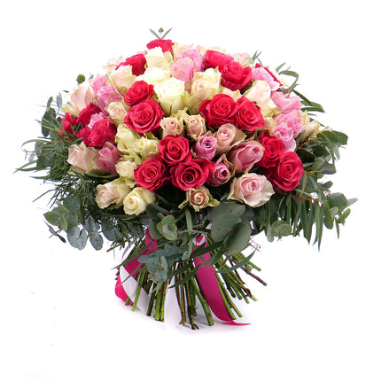 Perla růžový mix s eukalyptem