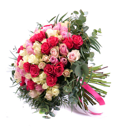 Perla růžový mix s eukalyptem