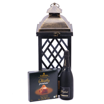 Dárkový set s dřevěnou lucernou 5