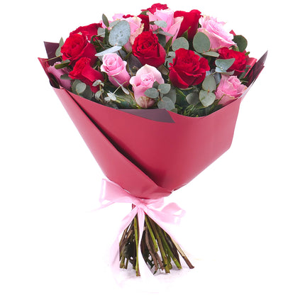 Sweet červené a růžové růže