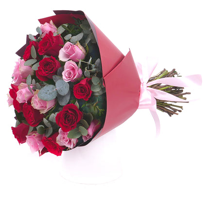 Sweet červené a růžové růže