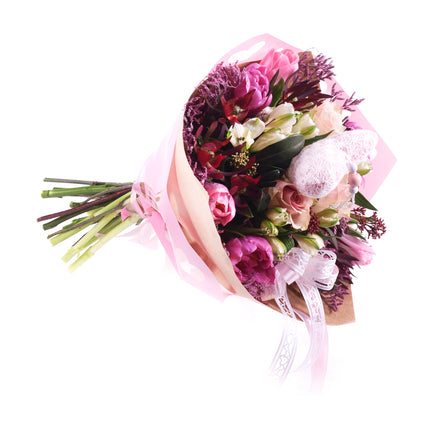 Sweet ružové kvety srdiečka