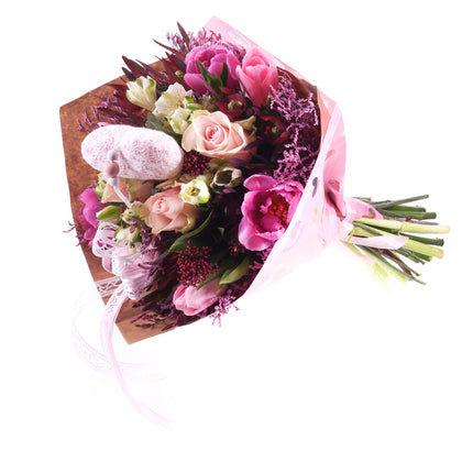 Sweet ružové kvety srdiečka